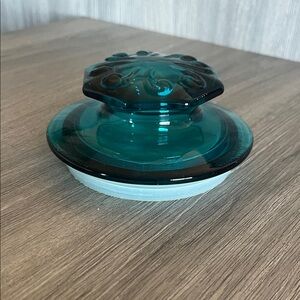 LE Smith Teal Canister Lid
